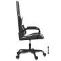 Silla gaming de masaje cuero sintético negro y blanco en Sillas gaming | Comprar online en Foru.es