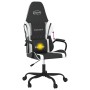 Silla gaming de masaje cuero sintético negro y blanco en Sillas gaming | Comprar online en Foru.es