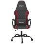 Silla gaming de masaje cuero sintético negro y rojo vino tinto en Sillas gaming | Comprar online en Foru.es