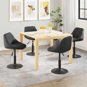 Sillas de comedor giratorias 4 unidades terciopelo negro en Sillas de comedor | Comprar online en Foru.es
