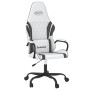 Silla gaming de masaje cuero sintético blanco y negro en Sillas gaming | Comprar online en Foru.es