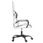 Silla gaming de masaje cuero sintético blanco y negro en Sillas gaming | Comprar online en Foru.es