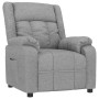 Sillón reclinable de tela gris claro en Sillones | Comprar online en Foru.es