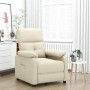 Sillón reclinable de tela crema en Sillones | Comprar online en Foru.es