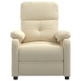 Sillón reclinable de tela crema en Sillones | Comprar online en Foru.es