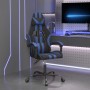 Silla gaming giratoria cuero sintético negro y azul en Sillas gaming | Comprar online en Foru.es