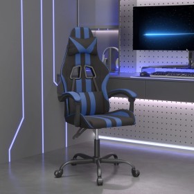 Silla gaming giratoria cuero sintético negro y azul en Sillas gaming | Comprar online en Foru.es