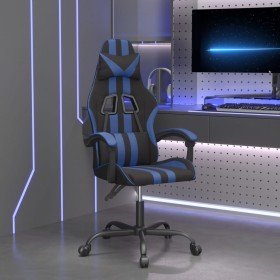 Silla gaming giratoria cuero sintético negro y azul en Sillas gaming | Comprar online en Foru.es