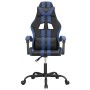 Silla gaming giratoria cuero sintético negro y azul en Sillas gaming | Comprar online en Foru.es