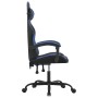 Silla gaming giratoria cuero sintético negro y azul en Sillas gaming | Comprar online en Foru.es