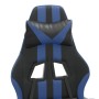 Silla gaming giratoria cuero sintético negro y azul en Sillas gaming | Comprar online en Foru.es