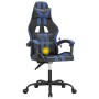 Silla gaming giratoria cuero sintético negro y azul en Sillas gaming | Comprar online en Foru.es
