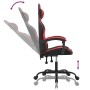 Silla gaming giratoria cuero sintético negro y rojo en Sillas gaming | Comprar online en Foru.es