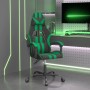 Silla gaming giratoria cuero sintético negro y verde en Sillas gaming | Comprar online en Foru.es