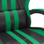 Silla gaming giratoria cuero sintético negro y verde en Sillas gaming | Comprar online en Foru.es