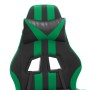 Silla gaming giratoria cuero sintético negro y verde en Sillas gaming | Comprar online en Foru.es
