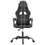 Silla gaming giratoria cuero sintético negro y gris en Sillas gaming | Comprar online en Foru.es