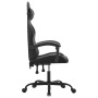 Silla gaming giratoria cuero sintético negro y gris en Sillas gaming | Comprar online en Foru.es