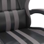Silla gaming giratoria cuero sintético negro y gris en Sillas gaming | Comprar online en Foru.es