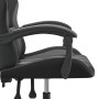 Silla gaming giratoria cuero sintético negro y gris en Sillas gaming | Comprar online en Foru.es
