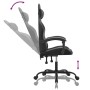 Silla gaming giratoria cuero sintético negro y gris en Sillas gaming | Comprar online en Foru.es