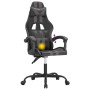 Silla gaming giratoria cuero sintético negro y gris en Sillas gaming | Comprar online en Foru.es