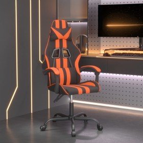 Silla gaming giratoria cuero sintético negro y naranja en Sillas gaming | Comprar online en Foru.es