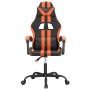 Silla gaming giratoria cuero sintético negro y naranja en Sillas gaming | Comprar online en Foru.es