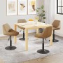 Sillas de comedor giratorias 4 unidades terciopelo marrón en Sillas de comedor | Comprar online en Foru.es