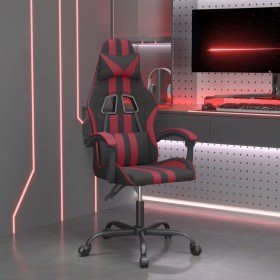 Silla gaming giratoria cuero sintético negro y rojo vino tinto en Sillas gaming | Comprar online en Foru.es
