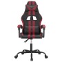 Silla gaming giratoria cuero sintético negro y rojo vino tinto en Sillas gaming | Comprar online en Foru.es