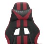 Silla gaming giratoria cuero sintético negro y rojo vino tinto en Sillas gaming | Comprar online en Foru.es