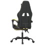 Silla gaming giratoria reposapiés cuero sintético negro dorado en Sillas gaming | Comprar online en Foru.es