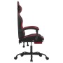Silla gaming giratoria y reposapiés cuero sintético en Sillas gaming | Comprar online en Foru.es