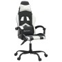Silla gaming giratoria cuero sintético negro y blanco en Sillas gaming | Comprar online en Foru.es
