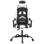 Silla gaming giratoria cuero sintético negro y blanco en Sillas gaming | Comprar online en Foru.es