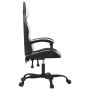 Silla gaming giratoria cuero sintético negro y blanco en Sillas gaming | Comprar online en Foru.es