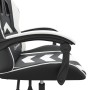 Silla gaming giratoria cuero sintético negro y blanco en Sillas gaming | Comprar online en Foru.es