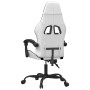 Silla gaming giratoria cuero sintético blanco y negro en Sillas gaming | Comprar online en Foru.es