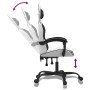Silla gaming giratoria cuero sintético blanco y negro en Sillas gaming | Comprar online en Foru.es