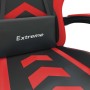Silla gaming giratoria y reposapiés cuero sintético negro rojo en Sillas gaming | Comprar online en Foru.es