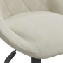 Sillas de comedor giratorias 4 unidades terciopelo color crema en Sillas de comedor | Comprar online en Foru.es