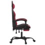 Silla gaming giratoria y reposapiés cuero sintético en Sillas gaming | Comprar online en Foru.es
