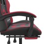 Silla gaming giratoria y reposapiés cuero sintético en Sillas gaming | Comprar online en Foru.es