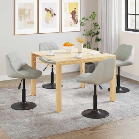 Sillas de comedor giratorias 4 unidades terciopelo gris claro en Sillas de comedor | Comprar online en Foru.es