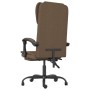 Silla de oficina reclinable de tela marrón en Sillas de oficina | Comprar online en Foru.es