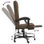 Silla de oficina reclinable de tela marrón en Sillas de oficina | Comprar online en Foru.es