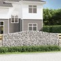 Cestas de gaviones 20 uds forma de arco hierro 400x50x120/140cm de vidaXL, Maceteros y jardineras - Ref: Foro24-3145979, Prec...