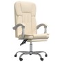Silla de oficina reclinable cuero sintético crema en Sillas de oficina | Comprar online en Foru.es