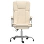 Silla de oficina reclinable cuero sintético crema en Sillas de oficina | Comprar online en Foru.es